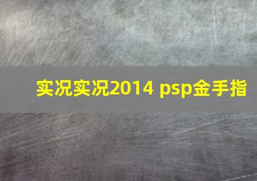 实况实况2014 psp金手指